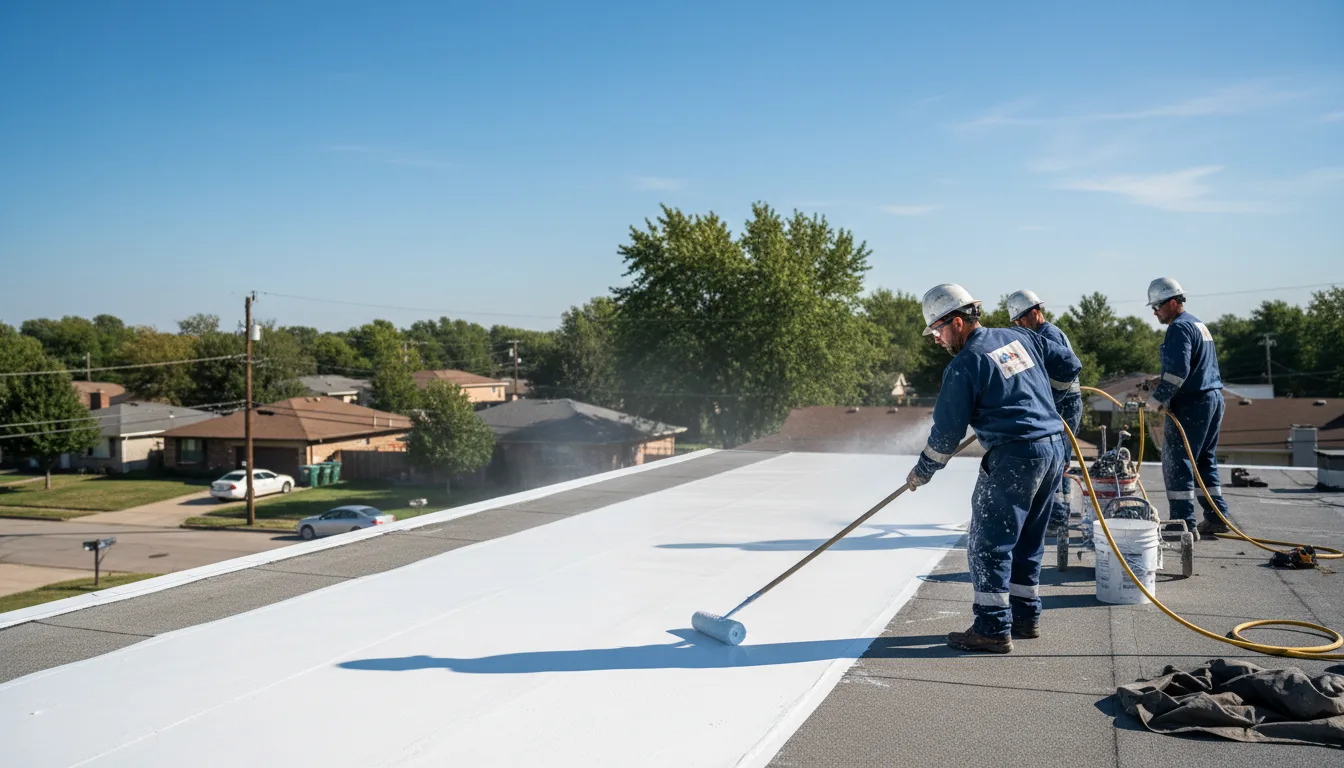 Commercial roof coating in Middlebury, CT near me